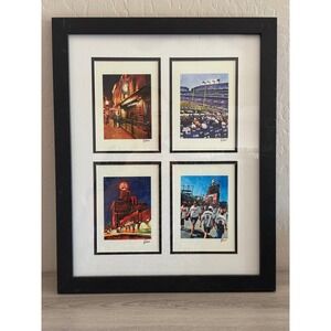 Robert McClintock Baltimore Sports & Landmarks Signed 4-Print Framed Collage